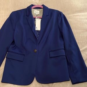 Royal blue women blazer Jules & Leopoldo size L NWT